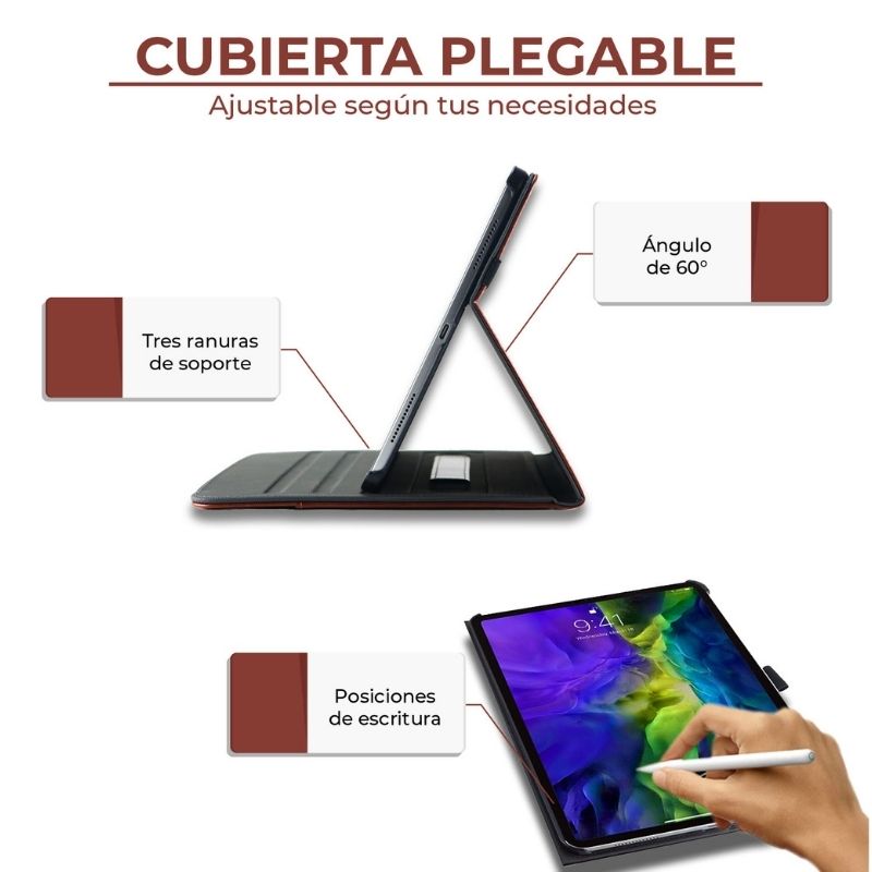 Funda iPad Pro 11 (2020/2018) Piel Carcasa Elegante Case Apple Pencil