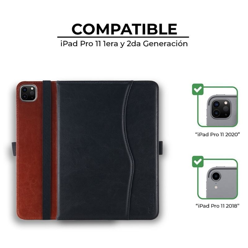 Funda iPad Pro 11 (2020/2018) Piel Carcasa Elegante Case Apple Pencil