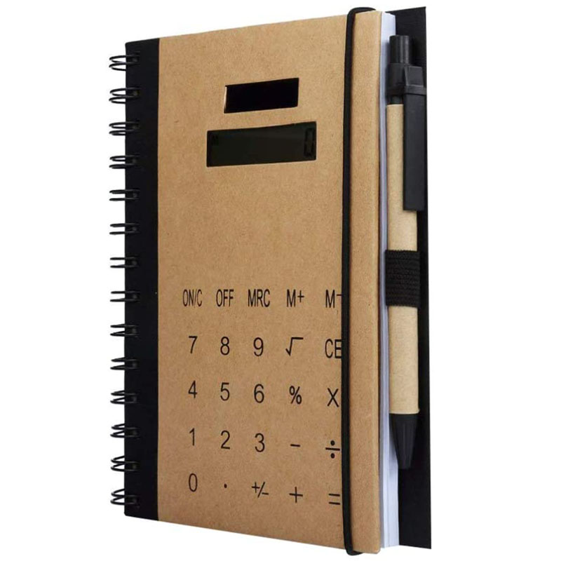 Libreta Cuaderno Con Calculadora Tamaño A5 Ecologica