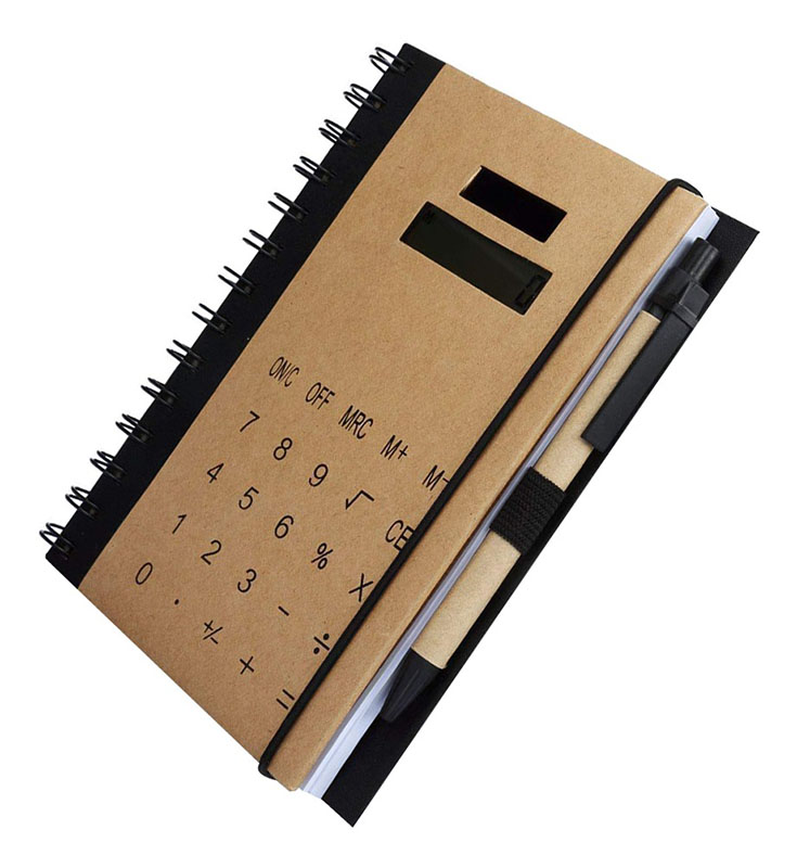 Libreta Cuaderno Con Calculadora Tamaño A5 Ecologica