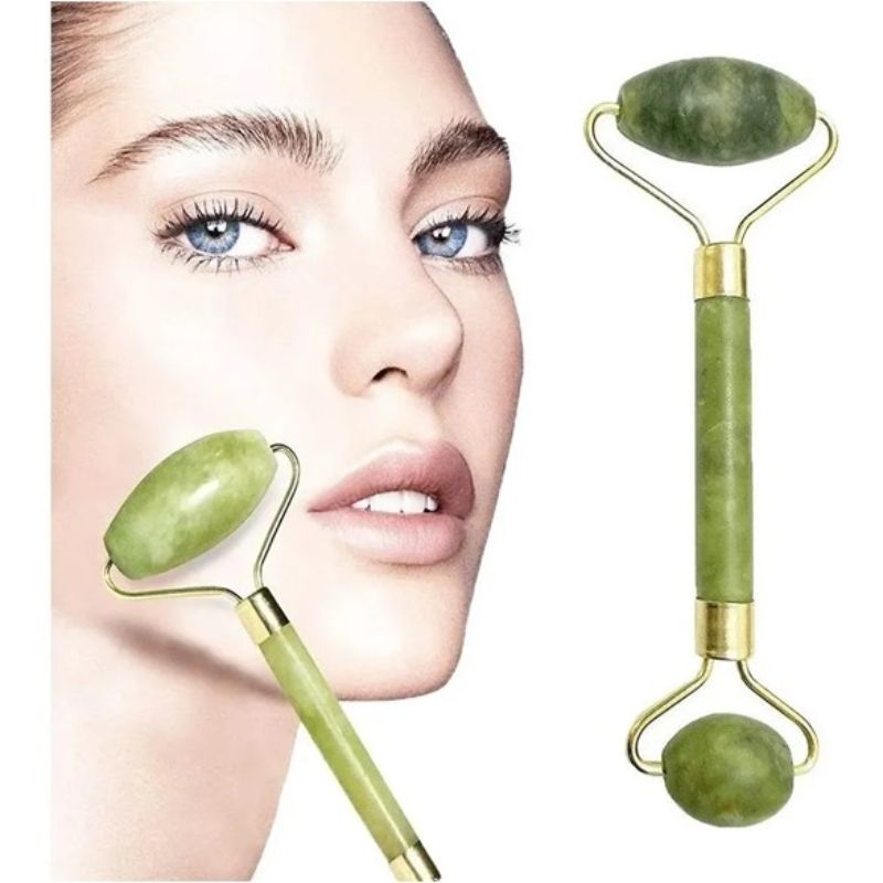 Rodillo Masajeador Facial De Jade Roller Anti Envejecimiento