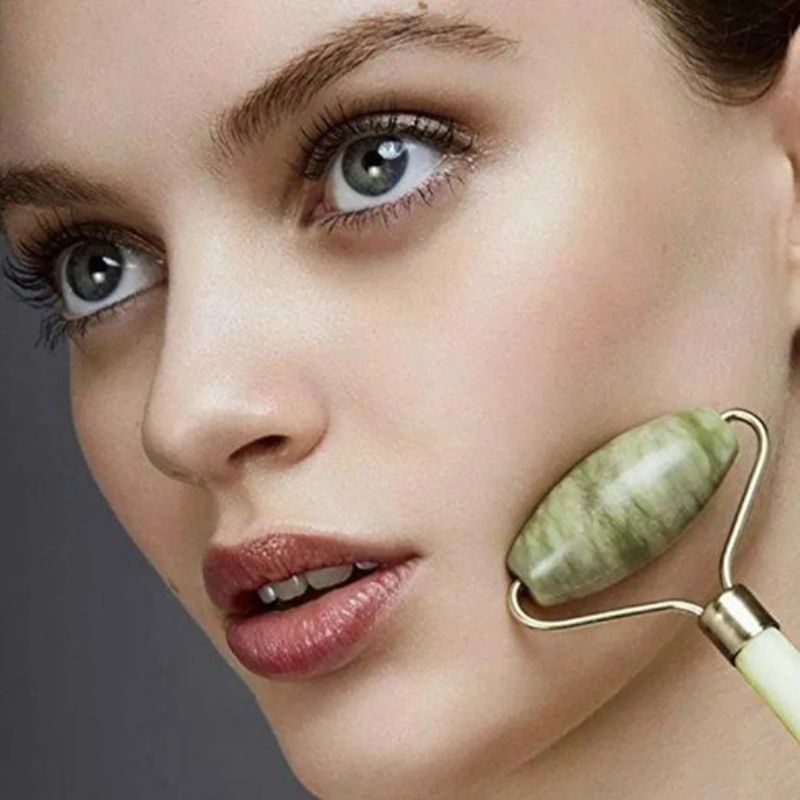 Rodillo Masajeador Facial De Jade Roller Anti Envejecimiento