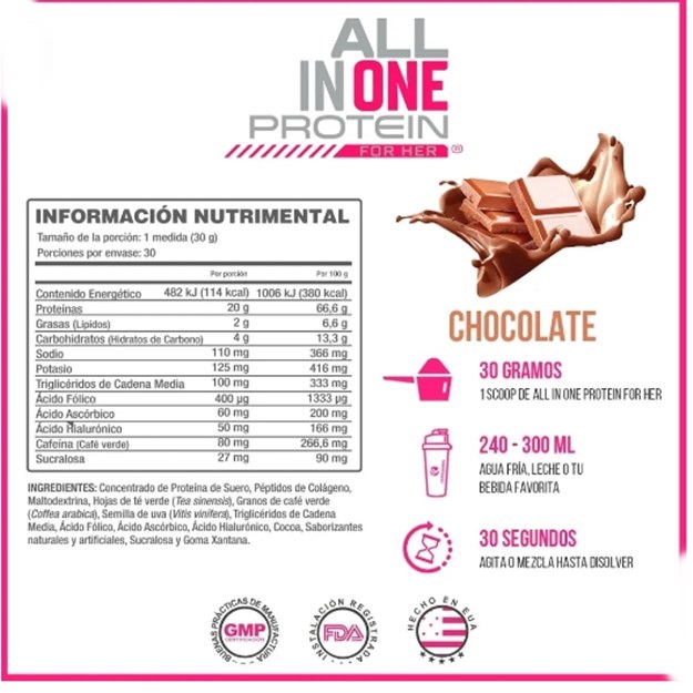 Forzagen Proteína Para Mujer All In One 2lb | Whey + colágeno