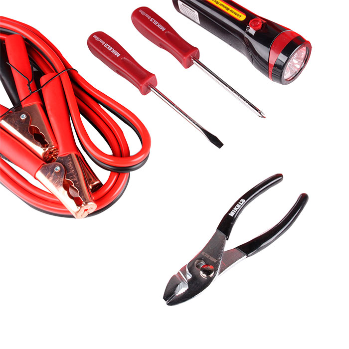 Kit Emergencia Automotriz con Cables Pasa Corriente Vial