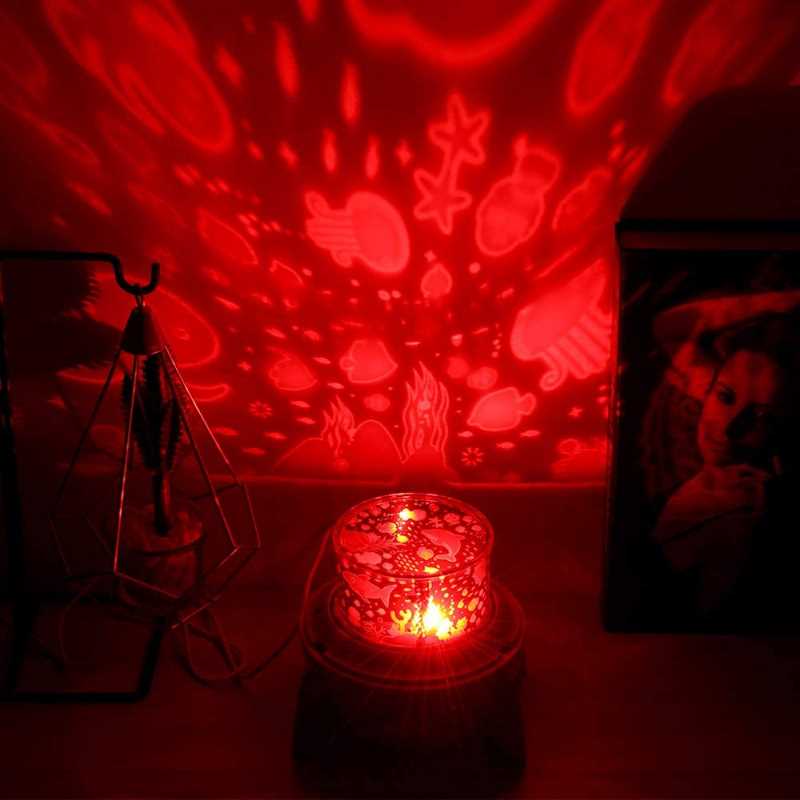 Proyector de estrellas Gadgets & fun  para habitación de batería recargable  3 en 1  lampara de noche  proyector giratoriao y caja musical