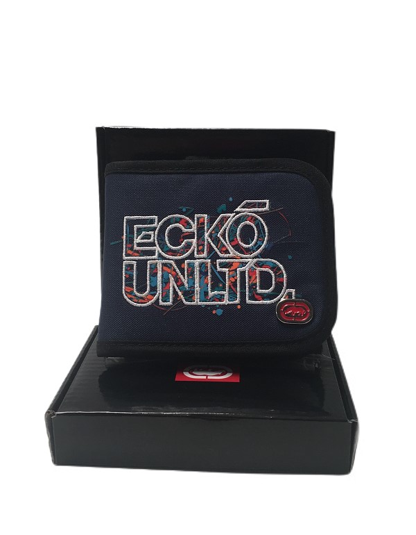 CARTERA ECKO UNLIMITED ORIGINAL AZUL M CON COLORES