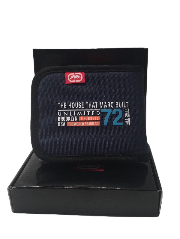 CARTERA ECKO UNLIMITED ORIGINAL AZUL M CON COLORES