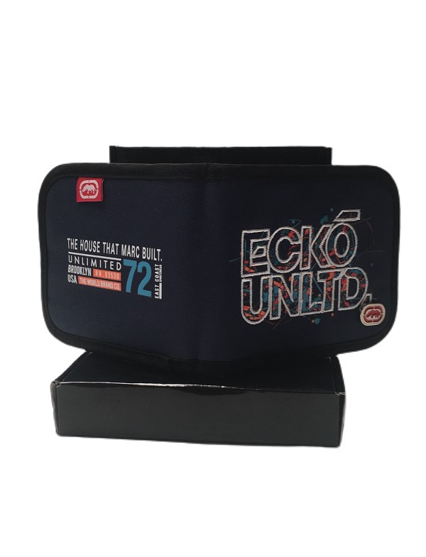 CARTERA ECKO UNLIMITED ORIGINAL AZUL M CON COLORES