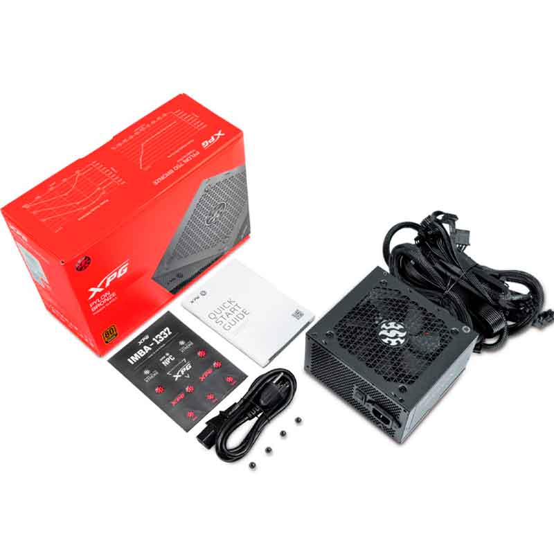 Fuente De Poder PC 650W Gamer XPG PYLON 80 Plus Bronze PYLON650B-BKCUS 