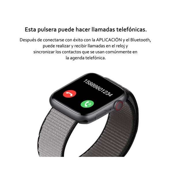 Reloj inteligente Gadgets and fun Smartwatch correas intercambiables monitor de  notificaciones compatible con Android y IOS 