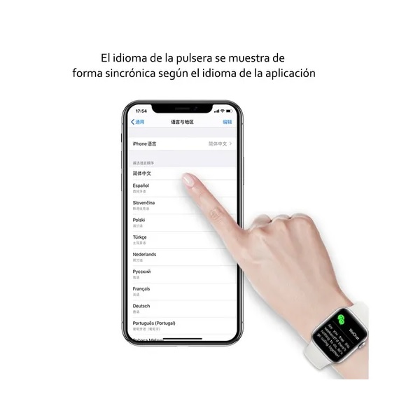 Reloj inteligente Gadgets and fun Smartwatch correas intercambiables monitor de  notificaciones compatible con Android y IOS 