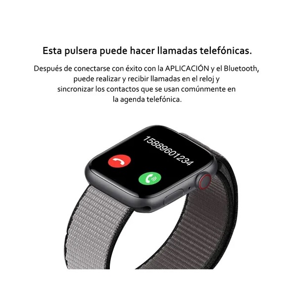 Reloj inteligente Gadgets and fun Smartwatch correas intercambiables monitor de notificaciones compatible con Android y IOS