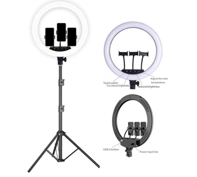 Aro De Luz Led 14 Pulgadas Profesional Y Tripie Alto Gratis