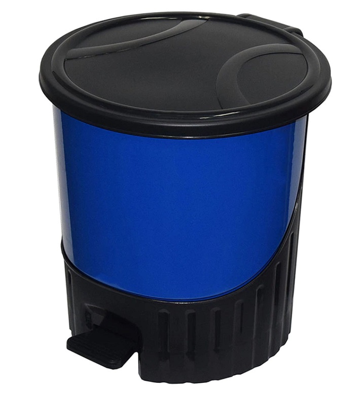 Cesto - Bote De Basura Con Pedal - Kartell Azul Marino