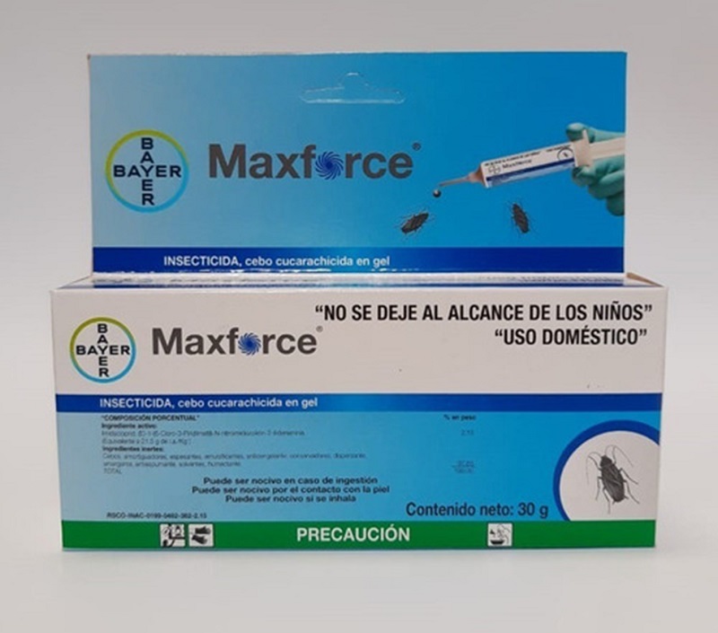 Max Force Poderoso Gel Mata Cucarachas Bayer
