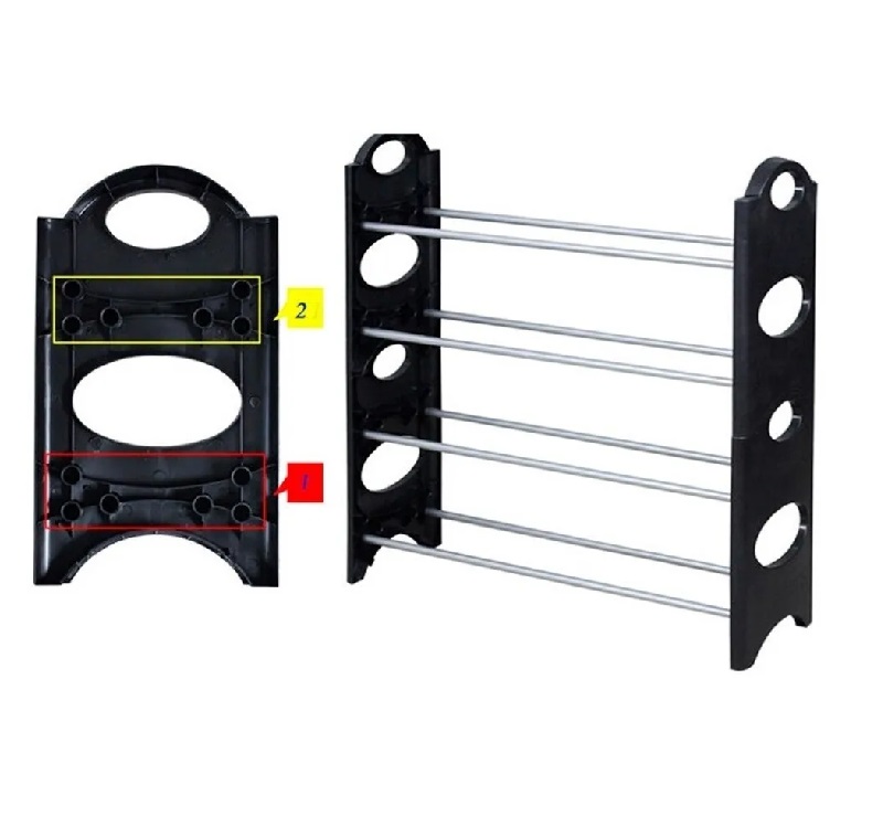 Zapatera Armable Con 4 Niveles Para 12 Pares de calzado 