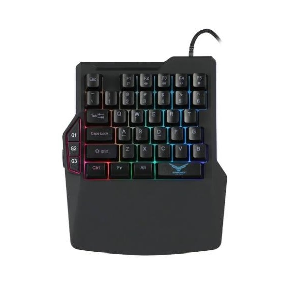 Teclado One Handrgb Gamer Led Usb Juego Pc Lap Luz Windows