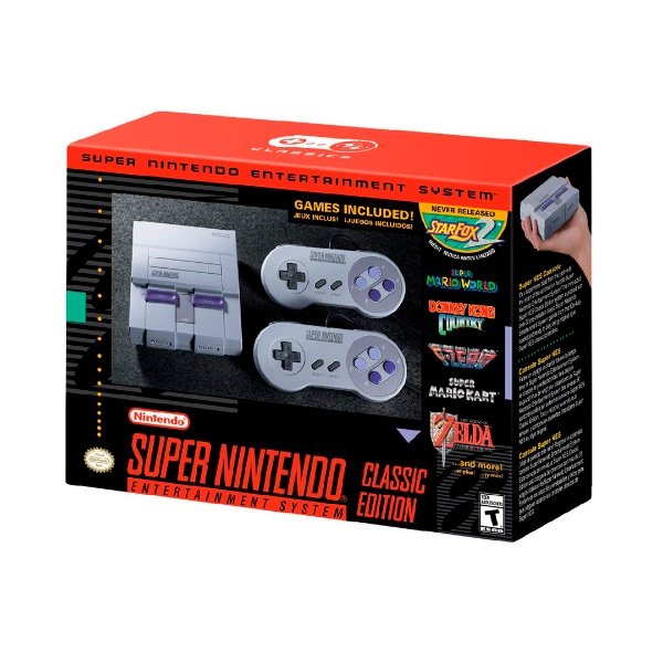 Nintendo Super Nes Classic Edition 512mb Gris Y Violeta