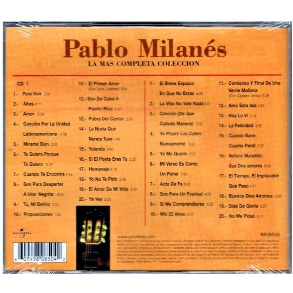 Pablo Milanés ~ La más completa colección (2CD)