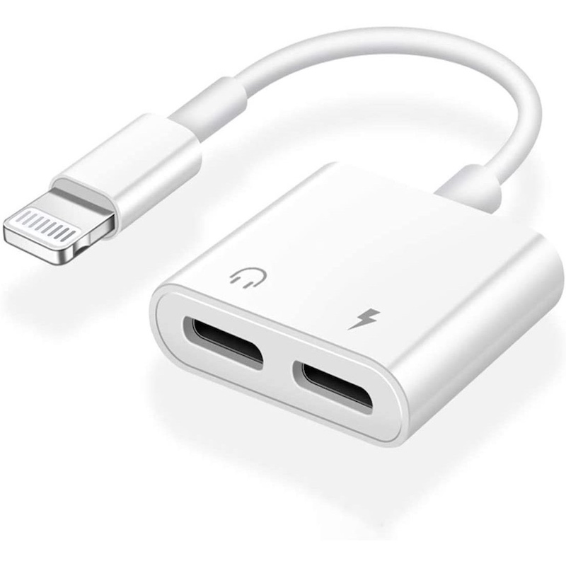 Adaptador De iPhone Lightning y Aux Audífonos Para Iphone