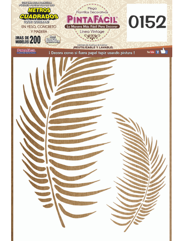 Plantilla para Pared 0152 de 60x40 cm