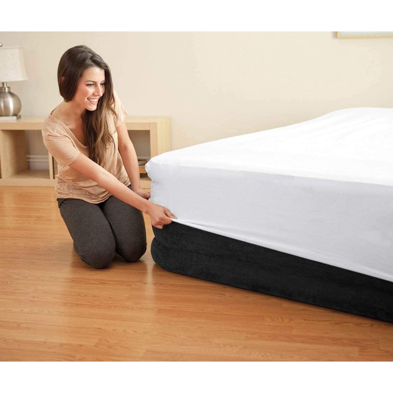 Colchón Inflable Intex Queen Size Con Bomba Eléctrica CST