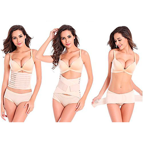 Faja Postparto Ajustable Reductora 3 Pzs Vientre Maternidad
