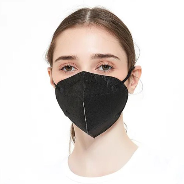 5 piezas Cubrebocas KN95 Certificado FDA ISO CE negro con 5 capas  Empaque individual color negro máxima protección FFP2 