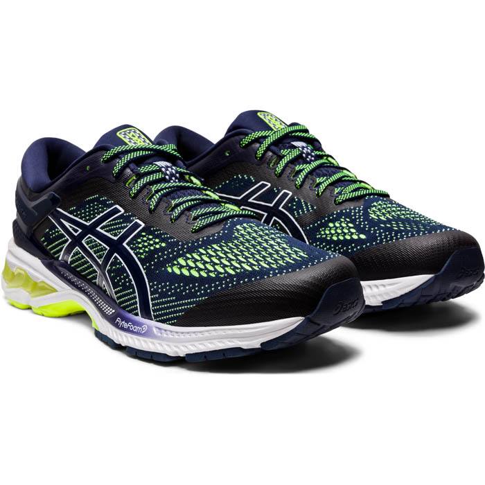 Tenis Asics Hombre Gel-Kayano 26 Peacoat Safety Yellow 1011A541403