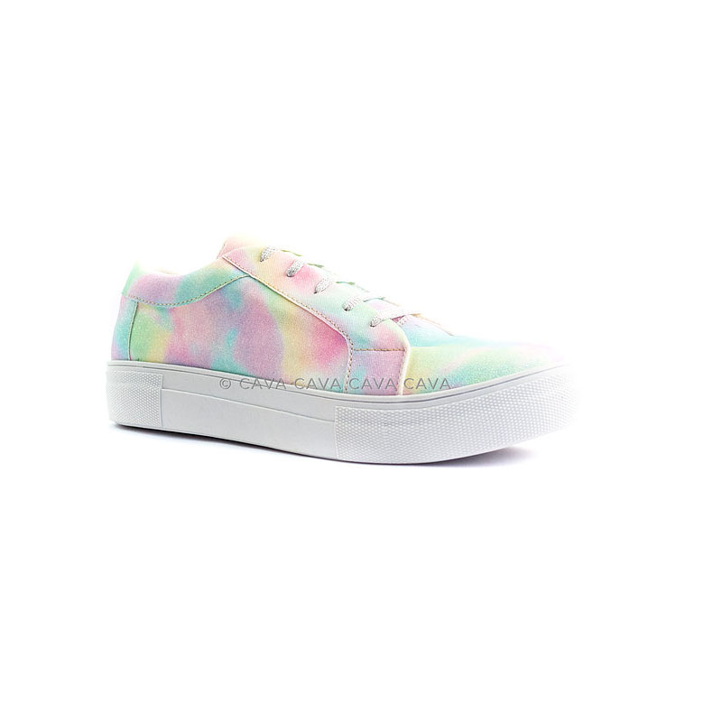Tenis Tie Dye Dama Mujer Urbano Cómodo Casual Colores