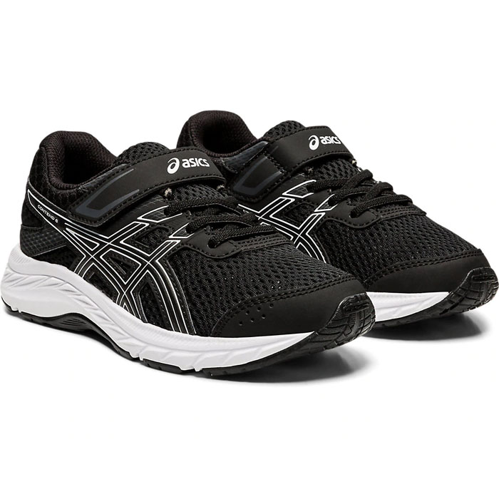 Tenis Asics Niño Contend 6 Preescolar Runing Negro1014A087001