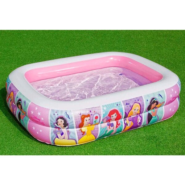 Alberca Inflable Rectangular Infantil 150 x 201 cm De Princesas Para Niñas 450 L Bestway