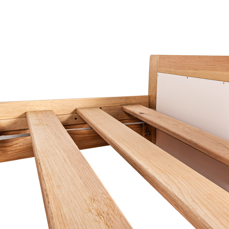 DUDUK Cama de Madera con barandales para niños - Individual