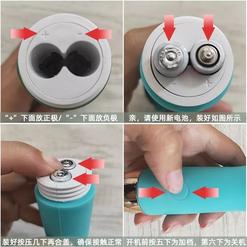 Cepillo Limpiador Facial Eléctrico Conejo, LBP, Esponja Vibrador, Exfoliación Suave, 15cm -Azul