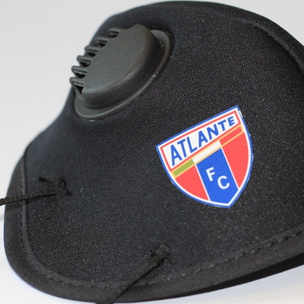 5 Cubrebocas de tela con escudo del Atlante 