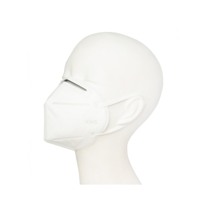 Cubrebocas KN95 con válvula respiratoria Azul 5 piezas 