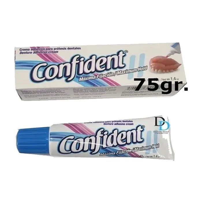 Confident Crema Adhesiva Para Prótesis Dentales 75gr