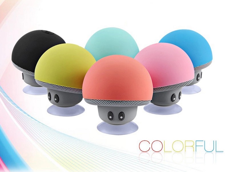 Mini Bocina Hongo Bluetooth, Impermeable, Recargable USB