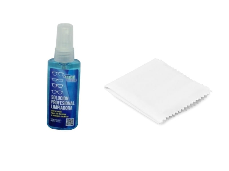 Liquido Para Limpiar Lentes Opticlear 70 ml 1Piezas+1 Microfibras