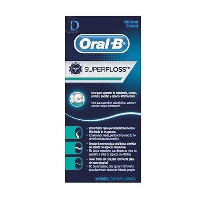 Super Floss Hilo Dental Oral B para brakets ( 7 Cajas )