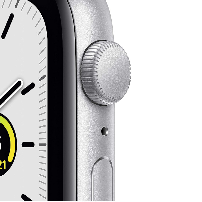Apple Watch SE (GPS) Caja de aluminio color plata de 44 mm - Correa deportiva blanca - Estándar