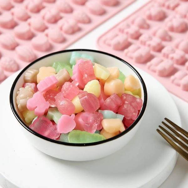 Molde De Silicona Silicon Chocolates Gomitas Mascota Gotero GRIS