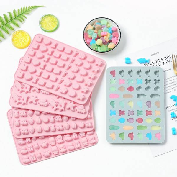 Molde De Silicona Silicon Chocolates Gomitas Mascota Gotero GRIS