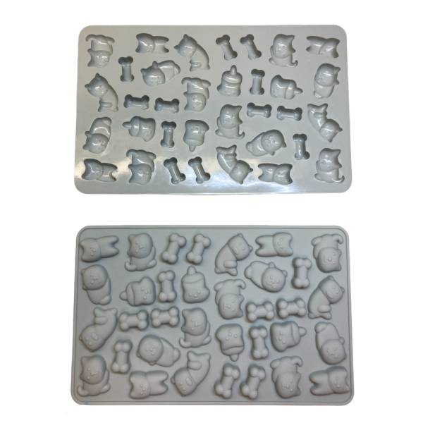 Moldes Silicona Silicon Chocolates Gomitas Gatitos - Gotero GRIS