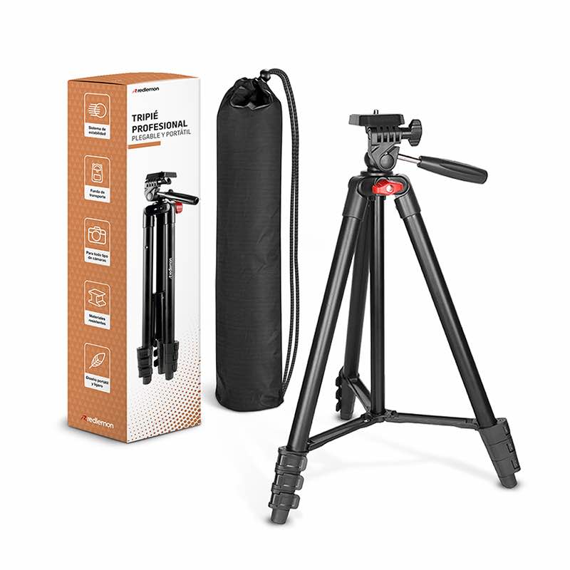 Tripié Para Cámara Profesional 360 Portátil 135 cm Redlemon