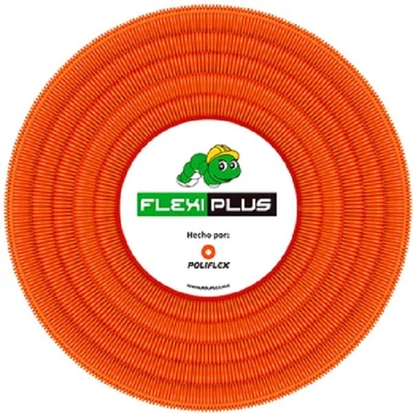 Manguera Naranja Con Guia Rollo Con 100M 12 Flexi Plus