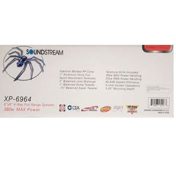 Bocinas Soundstream 6x9 Xp6964 4 Vías 200w Rms