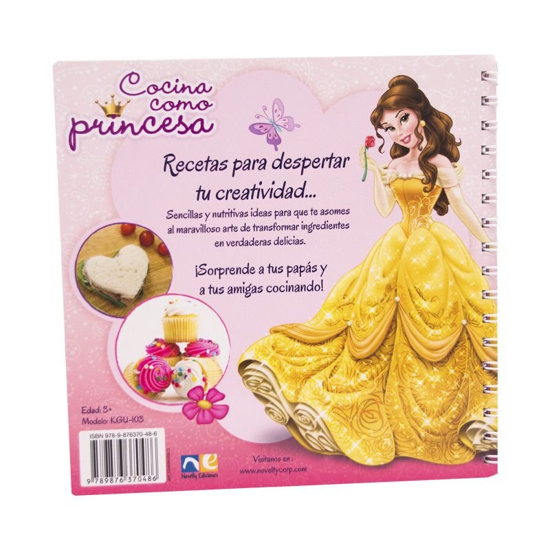 Libro de Cocina de las Princesas de Disney - Novelty