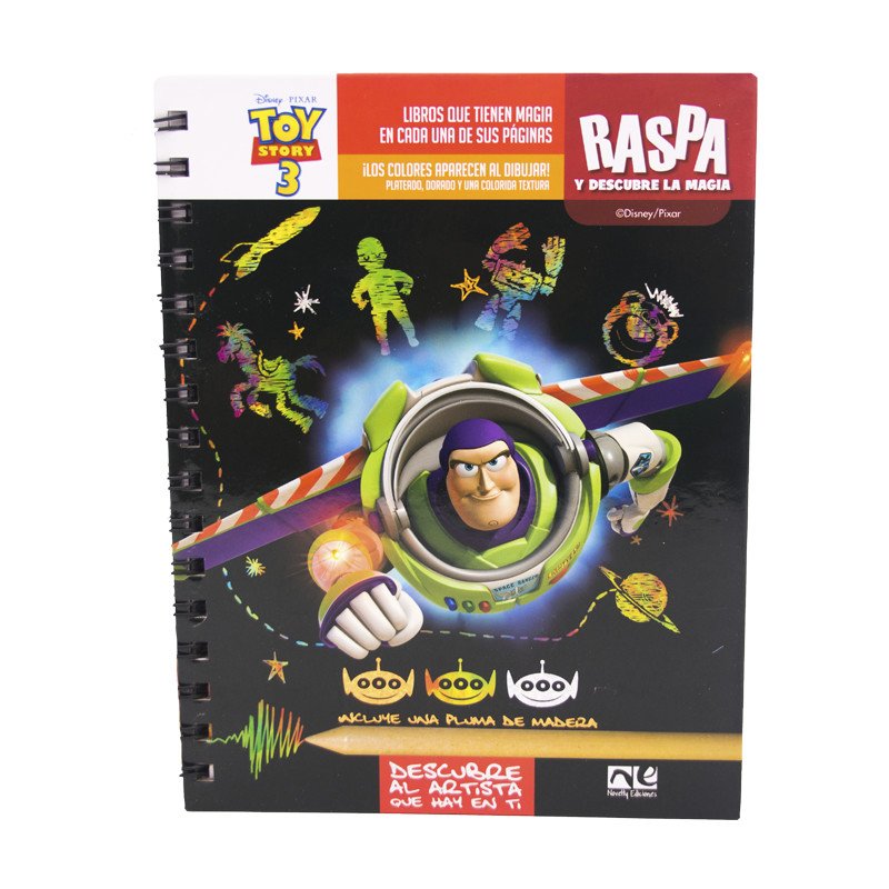 Libro para Dibujar, Descubrir y Divertirte de Toy Story 3 - Novelty
