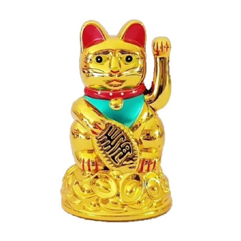 Gato De La Suerte O Fortuna-11 Cm Alto(2 Piezas)